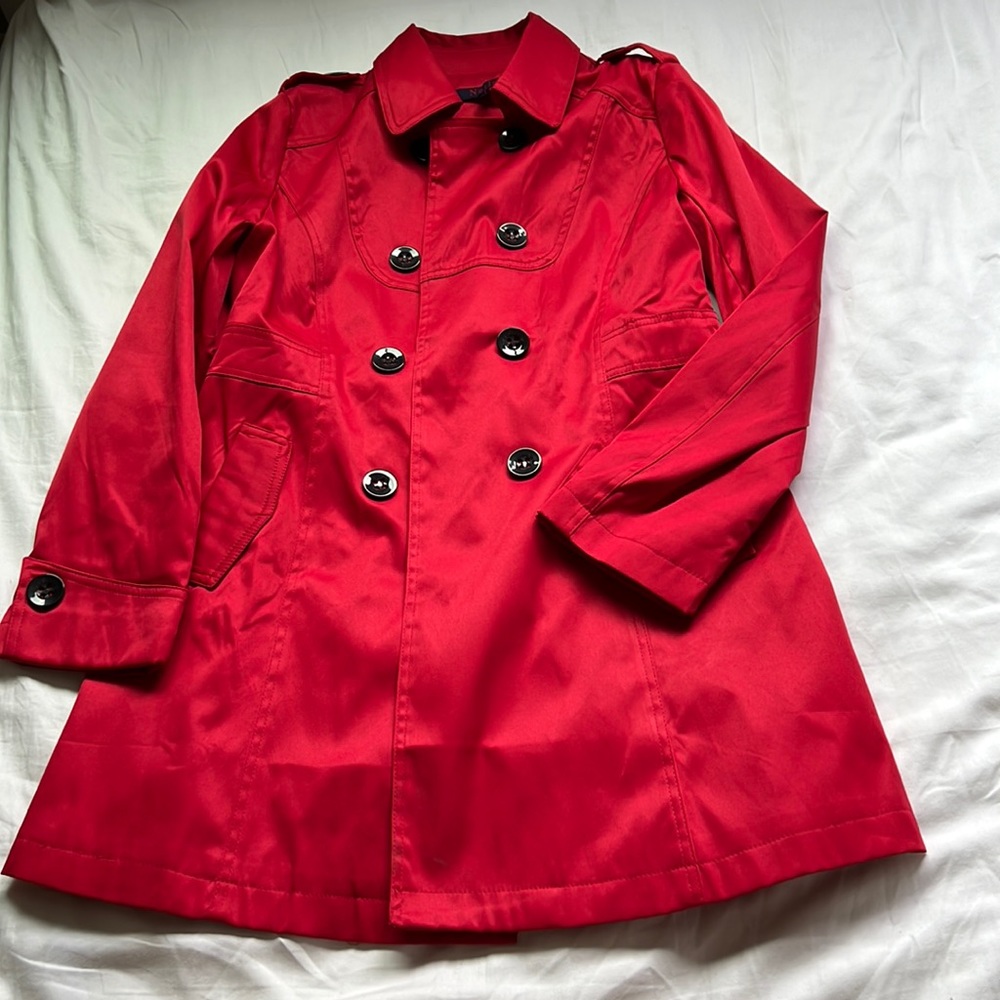 Brand New Red Trench Coat